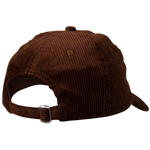 Beechfield Corduroy Dad Cap, Braun / Brown, mit gesticktem Aufnäher Macarons - Bild 2