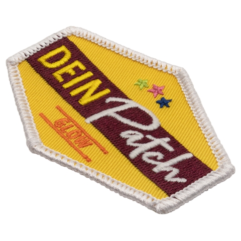 Beispielaufnäher/Veredelung, gewebt, Glow in the Dark, DEIN PATCH - Bild 3