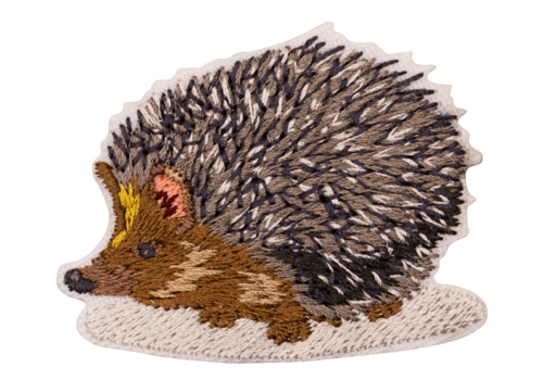 Aufnäher / Patch, gestickt, Igel - Bild 1