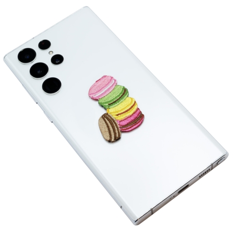 Aufnäher / Patch, gestickt, Macarons, Klebefläche, 34x48 mm - Bild 3