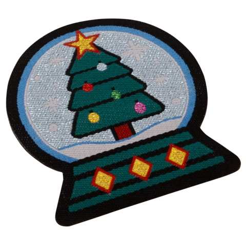 Aufnäher / Patch, gewebt, Schneekugel - Bild 2