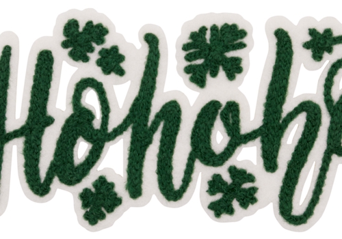 Aufnäher / Patch, Chenille, HoHoHo-Schriftzug - Bild 1