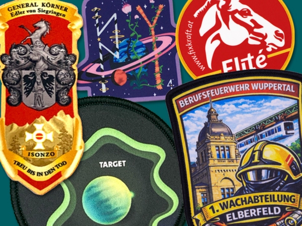 Gedruckte Patches mit fotorealistischen Motiven – individuelle Farben & Designs