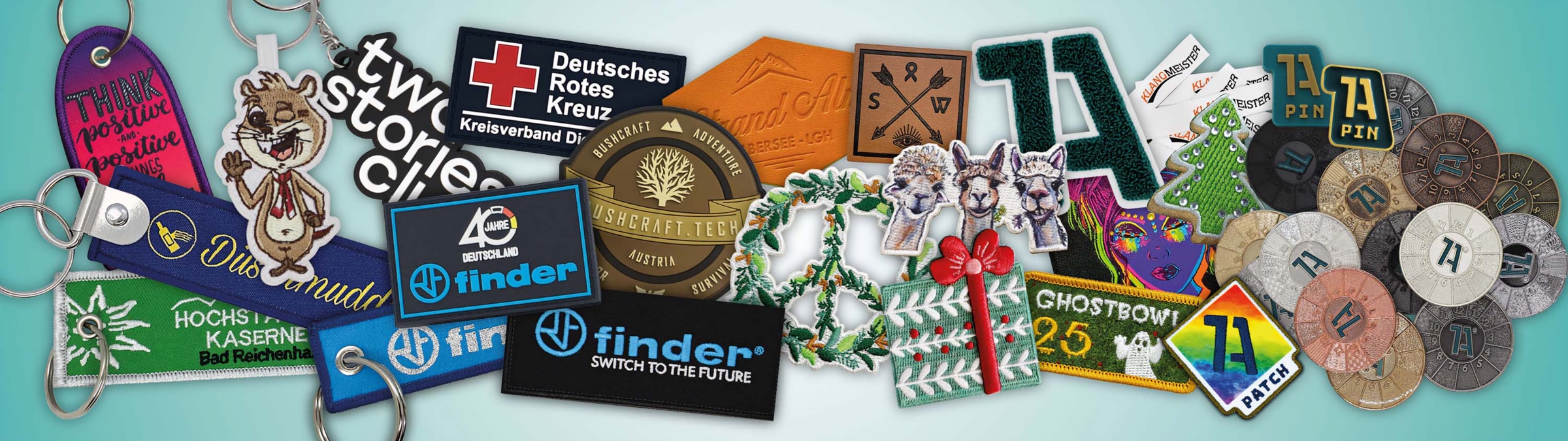 Alles rund um Aufnähern, Patches, Magneten, Aufnähservice, Techniken und Materialien