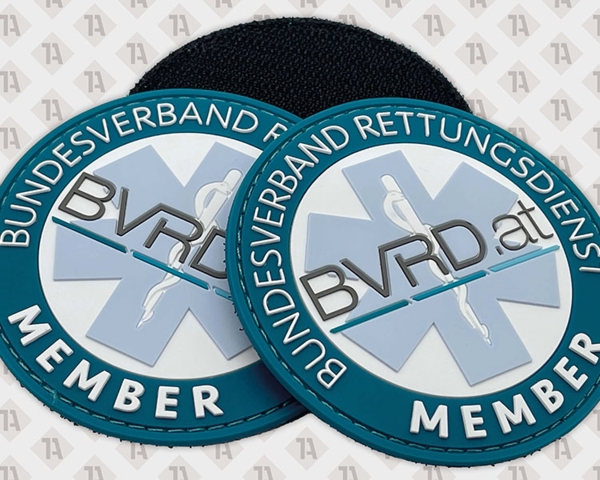 Aufnäher Patches für Rettungsdienst Wache PVC Rubber mit Klett
