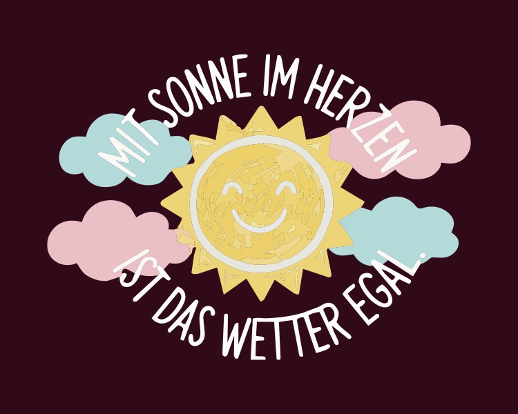 DTF/Bügelbild - 1A Herbstkollektion - Sonne im Herzen