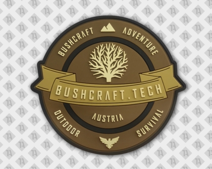 Patch Aufnäher Rubber PVC 2D Bushcraft Adventure Outdoor Wasserfest Backpacker