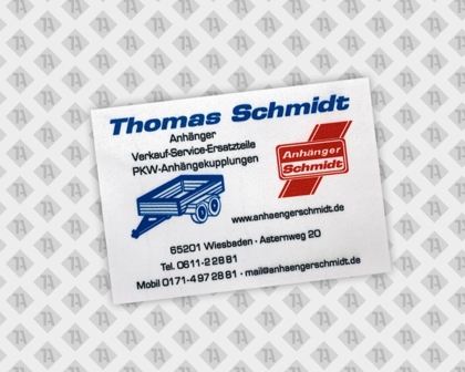 Eckiger Aufnäher Patch gedruckt mit Laserschnitt Firmen