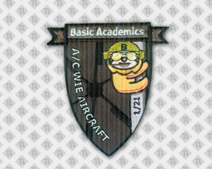 Patch Aufnäher gestickt Wappenform Aircraft Bundeswehr