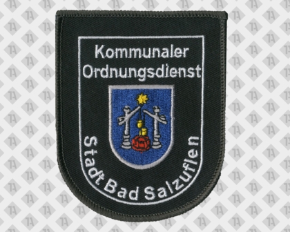 Gestickter Aufnäher Kommunaler Ordnungsdienst Stadt Bad Salzuflen mit Wappen