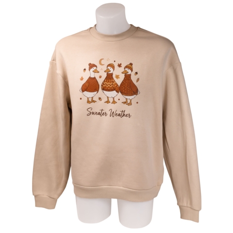 DTF / Textildruck / Bügelbild, Sweater Weather Gänse, 240x220 mm, für Baumwolle - Bild 3