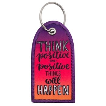 Schlüsselanhänger, gedruckt, Think Positive - Bild 1