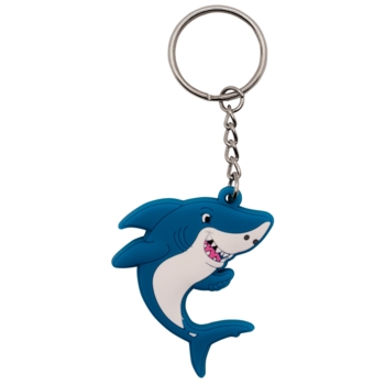Schlüsselanhänger, Gummi/Rubber, Hai, Glow in the dark - Bild 1