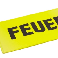 Neonfarbener Untergrund/Hintergrund für Aufnäher