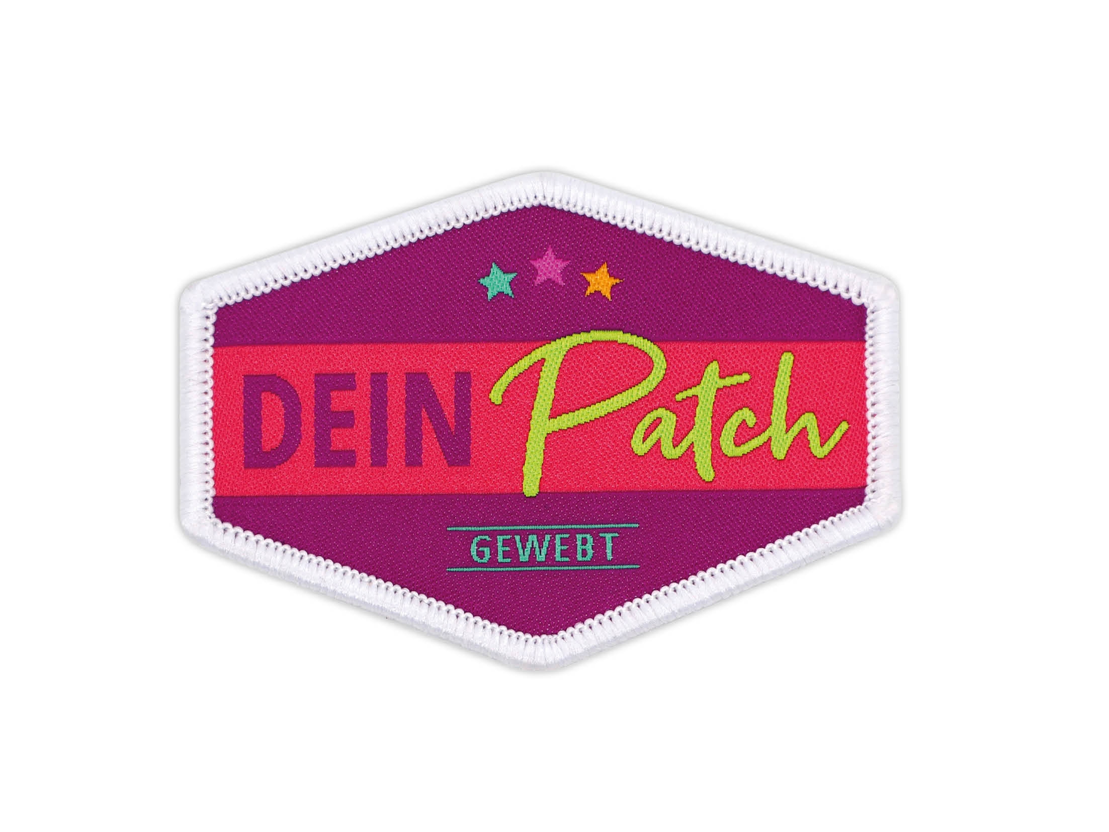 Patch gewebt mit Kettelrand