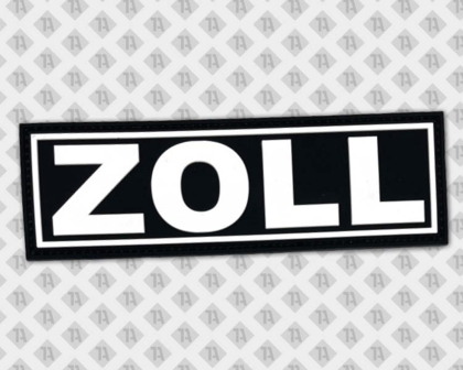 Rubber PVC Patch Aufnäher Klett schwarz weiß Zoll Polizei