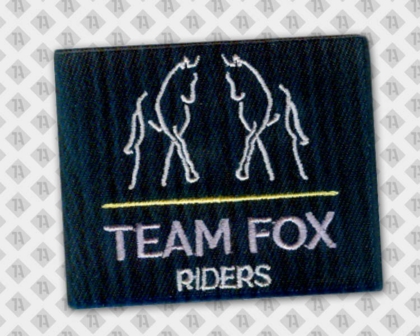 Gestickter Patch Aufnäher rechteckig Kettelrand Hundesport Sport Pferde Horses Riders