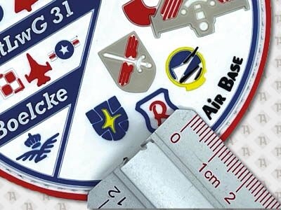 Patch Bundeswehr Rubber PVC mit kleiner Schrift 4mm hoch
