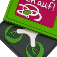 Rubberpatch mit Furche für Nährand – Strapazierfähiges 3D-Design für vielseitige Anwendungen.