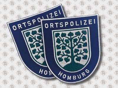 Patch gestickt mit gesticktem Rand für Ortspolizei von 1A Patch