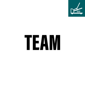 DTF / Textildruck / Bügelbild, TEAM, Schwarz, 128x55 mm, für Polyester - Bild 1