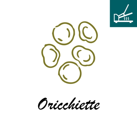 DTF / Textildruck / Bügelbild, Oricchiette, 43x65 mm, für Polyester - Bild 1