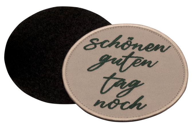 Aufnäher / Patch, gestickt, Schönen guten Tag noch - Bild 3