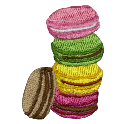 Beechfield Corduroy Dad Cap, Braun / Brown, mit gesticktem Aufnäher Macarons - Bild 3