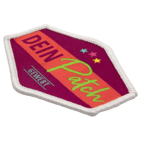 Beispielaufnäher/Veredelung, gewebt, DEIN PATCH - Bild 3