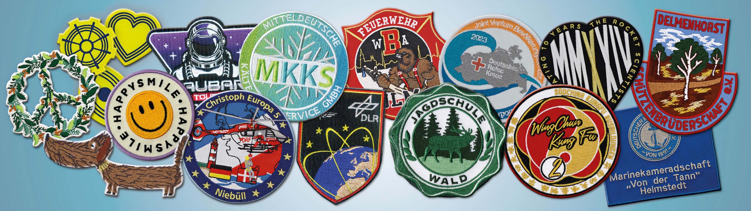 Gestickte Patches und Aufnäher hier günstig bestellen