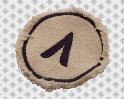 Naturbelassener Patch / Aufnäher im Beispielmotiv