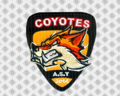 Konturgeschnittener Patch Aufnäher mit Stickrand Coyote Airsoft Paintball