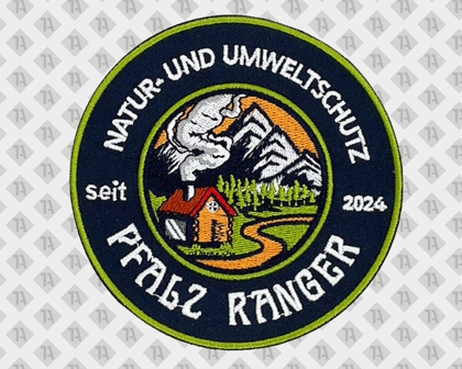Aufnäher Pfalz Ranger 2024 Natur- und Umweltschutz Stickemblem rund