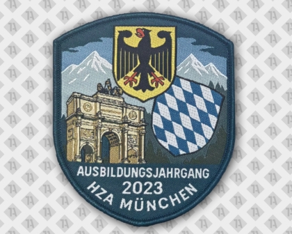 Patch Aufnäher gewebt mit Kettelrand