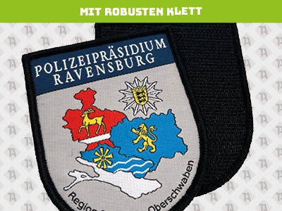 1A Patch robuster Patch mit Klett gestickt gewebt gedruckt für Polizei Zoll