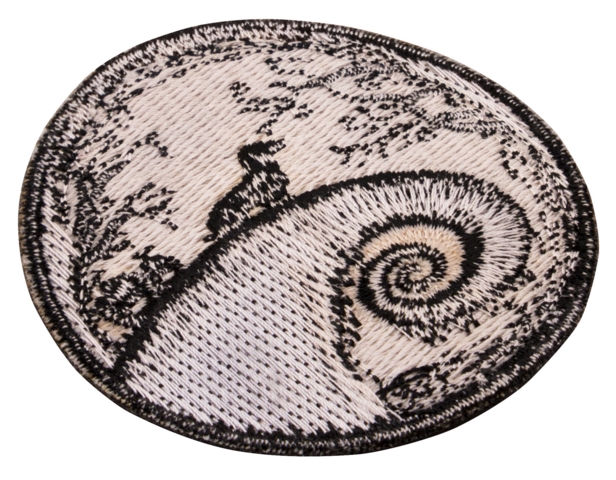 Aufnäher / Patch, gestickt, Hund im Wald. Glow in the dark - Bild 3