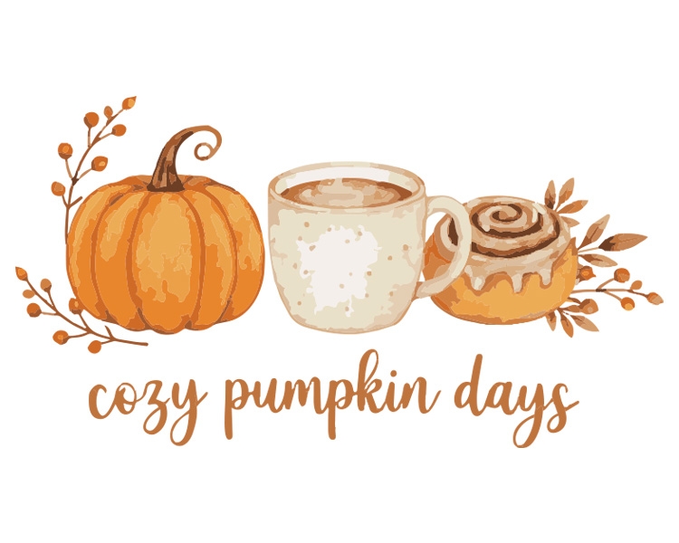 DTF/Bügelbild - 1A Herbstkollektion - Cozy Pumpkin Days