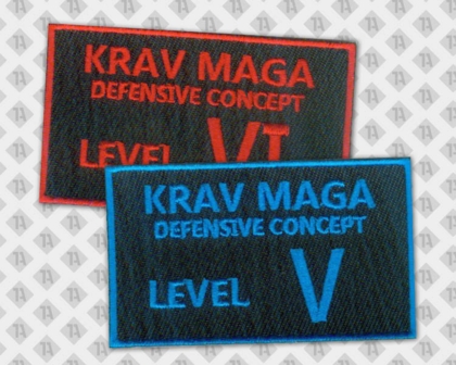 Gestickter Patch Aufnäher mit gesticktem Rand Kampfkunst Krav Maga
