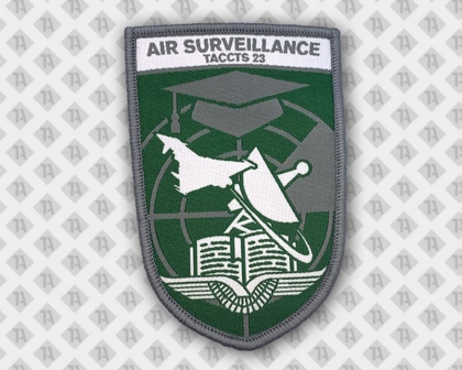 Konturgeschnittener Patch Aufnäher gewebt mit Kettelrand Bundeswehr