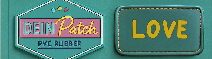 Superhero Patches Set mit DEIN Patch Action, Superman, Superwoman & LOVE Stickern