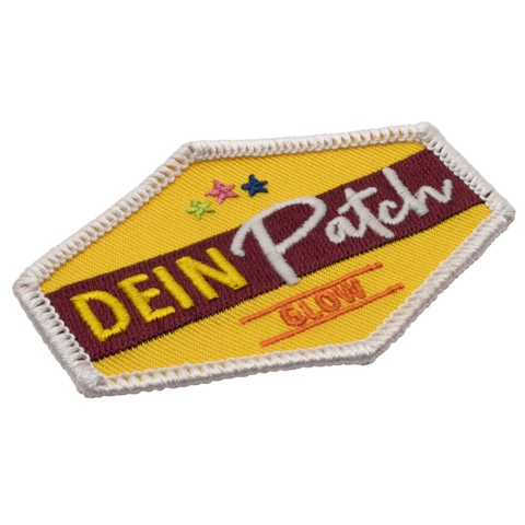 Beispielaufnäher/Veredelung, gewebt, Glow in the Dark, DEIN PATCH - Bild 2