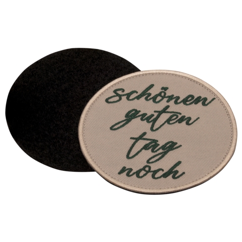 Aufnäher / Patch, gestickt, Schönen guten Tag noch - Bild 3