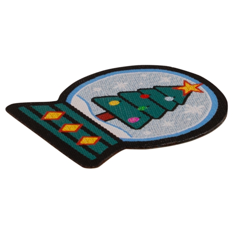 Aufnäher / Patch, gewebt, Schneekugel - Bild 4