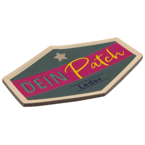 Beispielaufnäher/Veredelung, Leder, DEIN PATCH - Bild 2