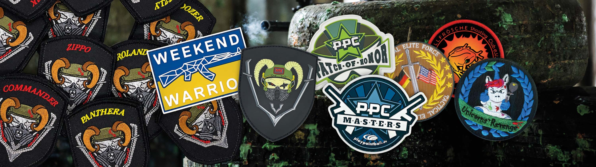 Paintball und Airsoft Patches ganz individuell