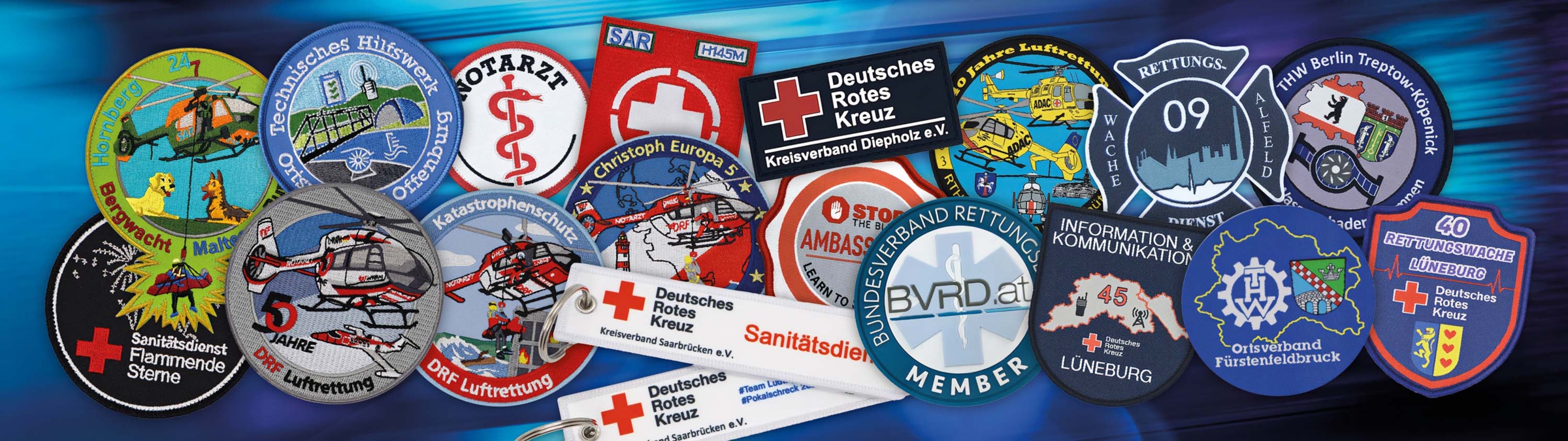 Individuelle Patches für Rettungsdienst hier kaufen