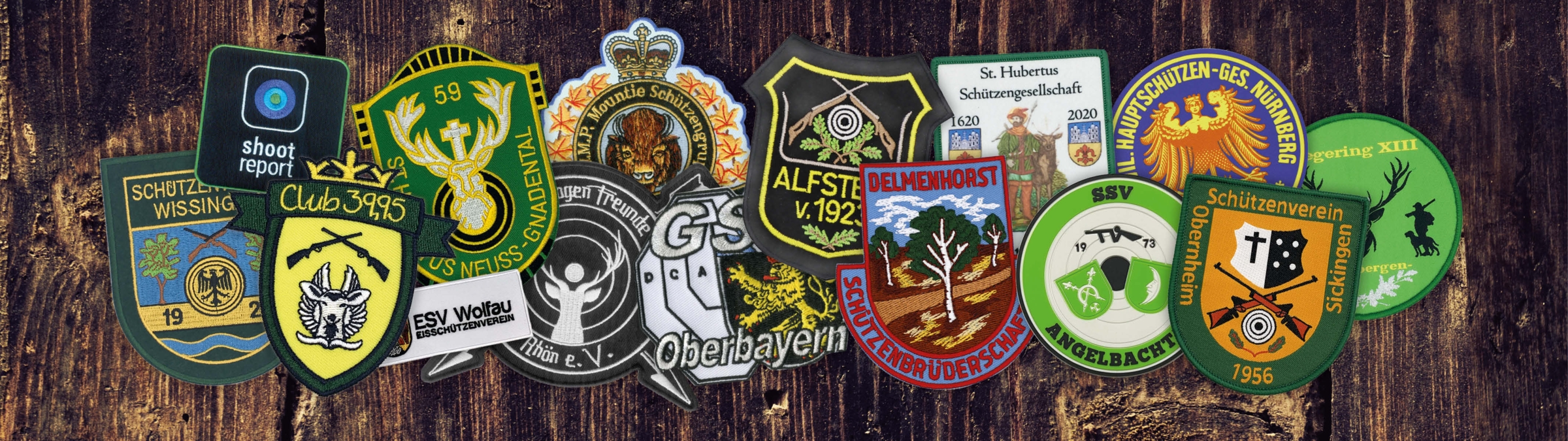 Schützenverein Abzeichen - gestickt, gewebt oder gedruckt