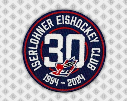 Runder gestickter Patch gestickt mit gesticktem Rand Eishockey Club Vereine
