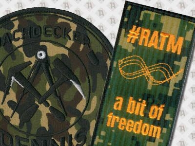 Patch Aufnäher Bundeswehr mit Camouflage Hintergrund