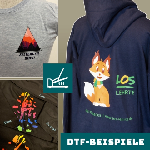 Weitere Beispiele für DTF